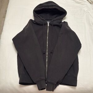 Black Brandy Melville Zip Up Hoodie